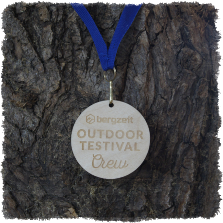 Sperrholzmedaille, Holzmedaille rund 55 mm.