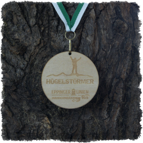Sperrholzmedaille, Holzmedaille rund 65 mm.