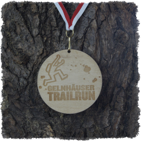 Sperrholzmedaille, Holzmedaille rund 70 mm