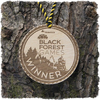 Sperrholzmedaille, Holzmedaille rund 80 mm.