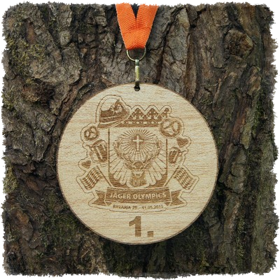 Holzmedaillen rund 90 & 100 mm