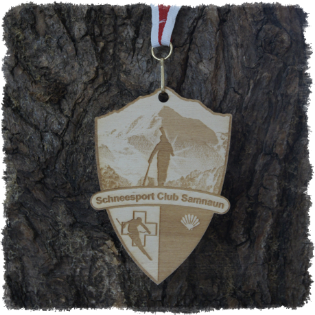 Sperrholzplakette, Holzplakettle, Sonderform, Laserkonturgeschnitten.