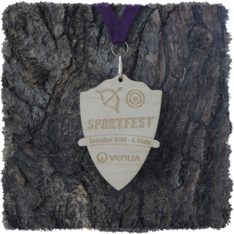 Sperrholzplakette, Holzplakettle, Sonderform, Laserkonturgeschnitten.