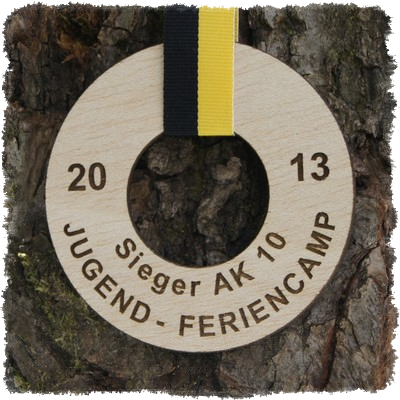 Sperrholzmedaille, Holzmedaille Ringmedaille.